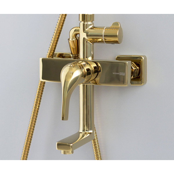 Душевая система WasserKRAFT  Золотой глянцевый (A17101)