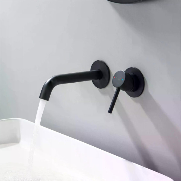 Смеситель для раковины Rea Owen черный матовый (REA-B5332) Смеситель для раковины Rea Owen черный матовый (REA-B5332)