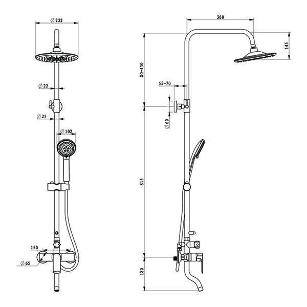Душевая система Iddis Edifice хром (EDISB3Fi06) Душевая система Iddis Edifice хром (EDISB3Fi06)