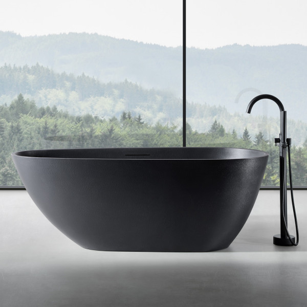 Ванна из искусственного камня Abber Dortmund 170x75 черная матовая (AM9911B) Ванна из искусственного камня Abber Dortmund 170x75 черная матовая (AM9911B)