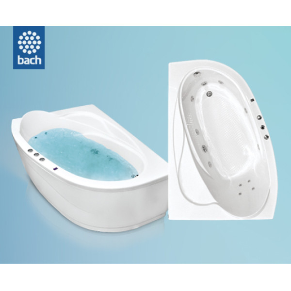 Ванна гидромассажная Bach Белла 165х110 L система 2 многоцветная подсветка, на каркасе Ванна гидромассажная Bach Белла 165х110 L система 2 многоцветная подсветка, на каркасе