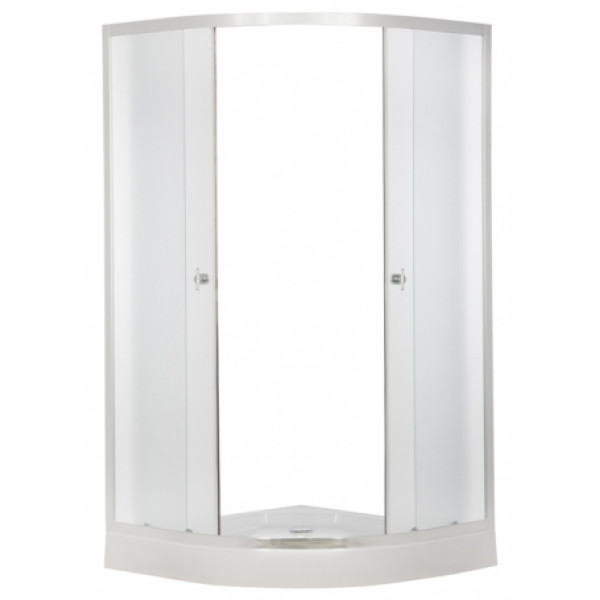 Душевой уголок Erlit 90х90 с поддоном, стекло тонированное, профиль хром (ER0509-C4)