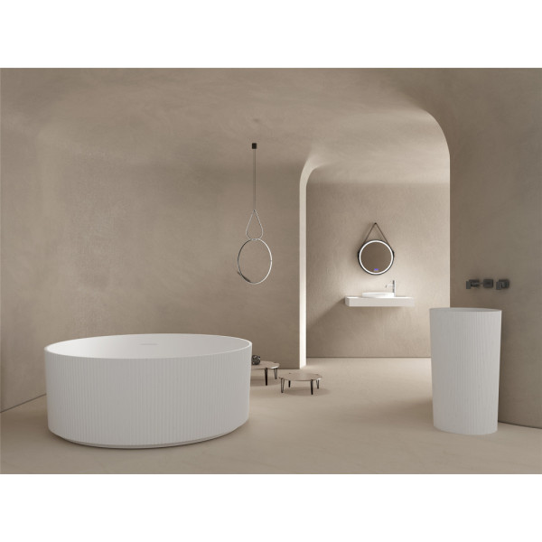 Ванна из искусственного камня Abber Stein 150x150 белая матовая (AS9679)