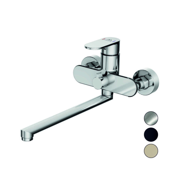 Смеситель для ванны и душа Fashun с душевым комплектом хром (A2285)