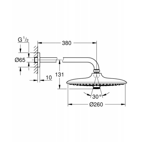 Душ верхний Grohe Euphoria 260 SmartControl (26459000) Душ верхний Grohe Euphoria 260 SmartControl (26459000)