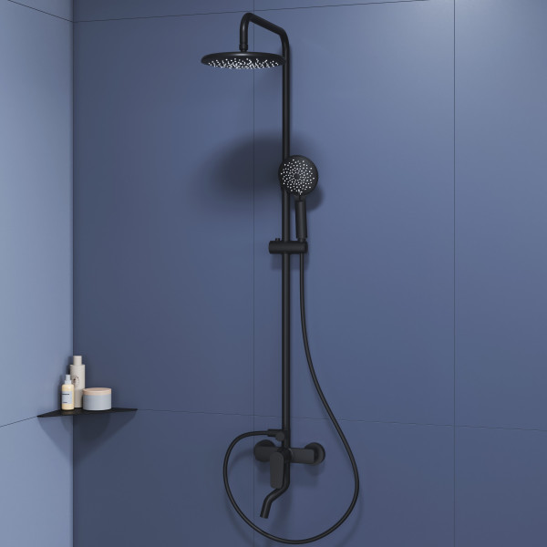 Душевая система RGW Shower Panels черный (59140125-04) Душевая система RGW Shower Panels черный (59140125-04)