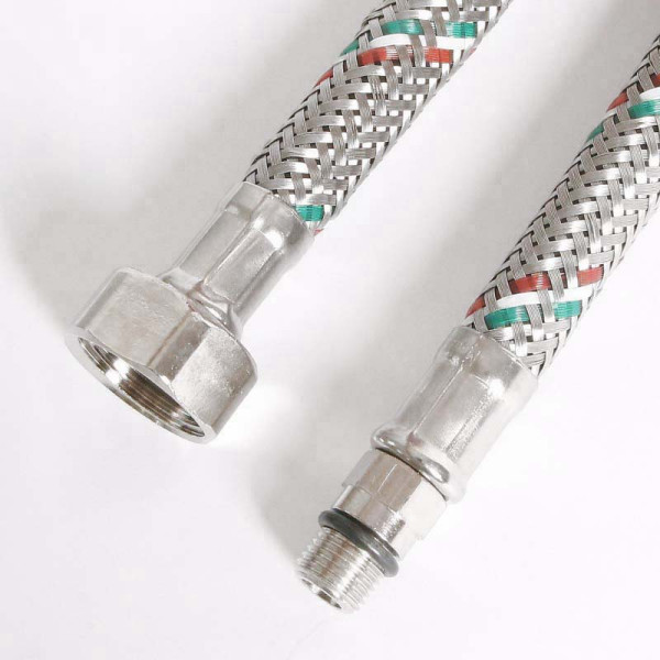 Подводка гибкая для смесителя Uni-Fitt 1200 мм 1/2"*М10х1 DN 8 оплётка из нерж. стали (502S2812)