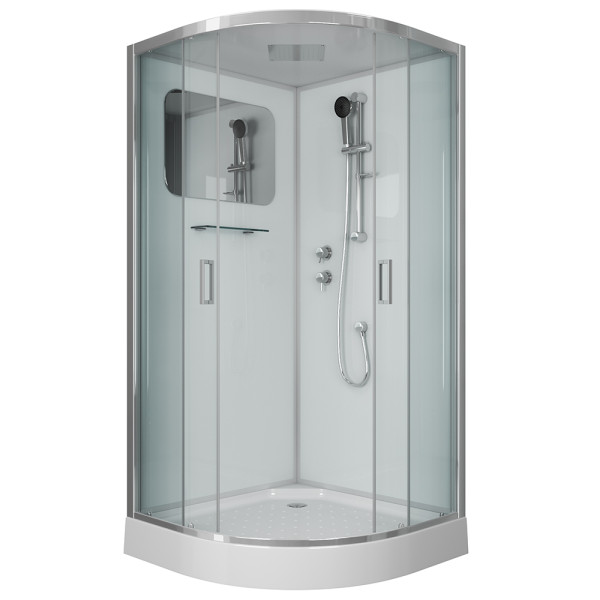 Душевая кабина Niagara Premium 900*900*2100 стекло прозрачное, профиль хром (NG-6001-01) Душевая кабина Niagara Premium 900*900*2100 стекло прозрачное, профиль хром (NG-6001-01)
