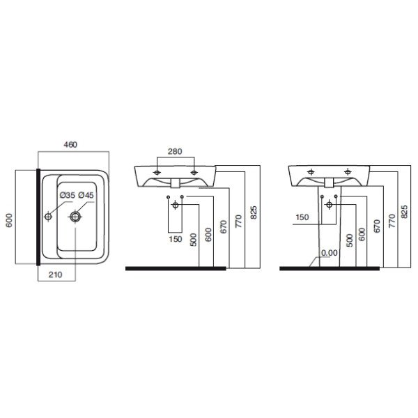 Пьедестал для раковины AM.PM Spirit V2.0 (C704910WH)