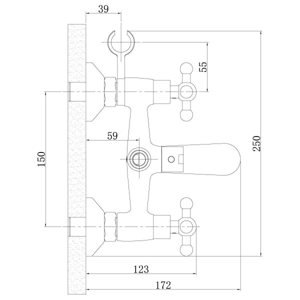 Смеситель для ванны и душа Rossinka G02-83 с душевым комплектом (G02-83) Смеситель для ванны и душа Rossinka G02-83 с душевым комплектом (G02-83)