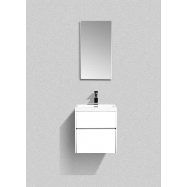 Тумба подвесная BelBagno Pietra Mini 50 см Bianco Lucido (Pietra Mini-500AS-2C-SO-BL)