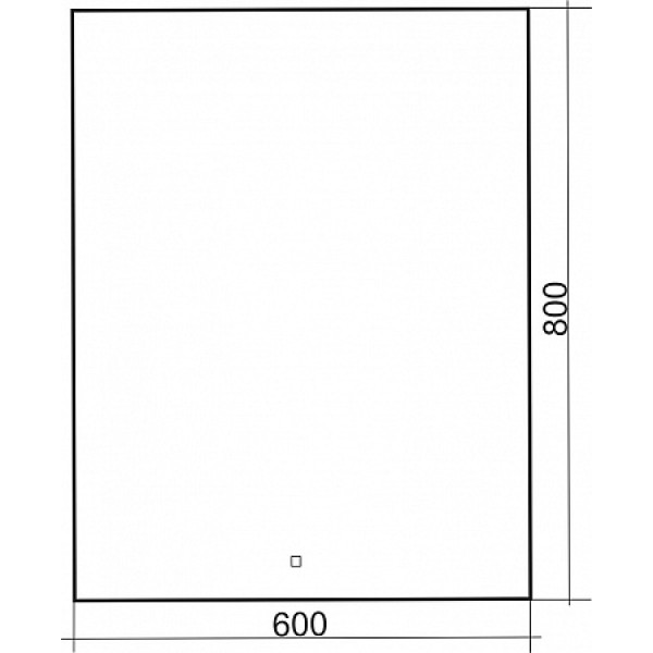 Зеркало с подсветкой Silver Mirrors Алмина 600х800 сенсорный выключатель (ФР-00002223)