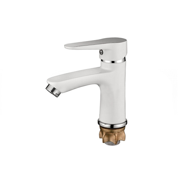 Смеситель для раковины Loffrey белый (LF81012W) Смеситель для раковины Loffrey белый (LF81012W)