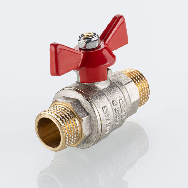 Кран 1/2" НН шаровый Valtec Base-ГОСТ (красная бабочка) VT.219S.N.04 Кран 1/2" НН шаровый Valtec Base-ГОСТ (красная бабочка) VT.219S.N.04