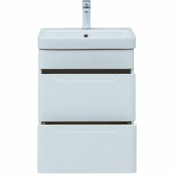 Тумба подвесная Aquanet София 50 белый глянец (2 ящика) (00274171)