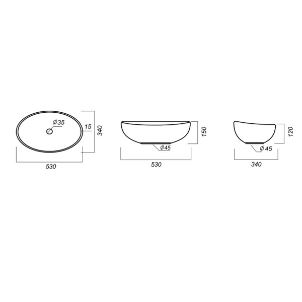 Раковина накладная Sanita Luxe Ringo 53 (RNGSLWB01) Раковина накладная Sanita Luxe Ringo 53 (RNGSLWB01)