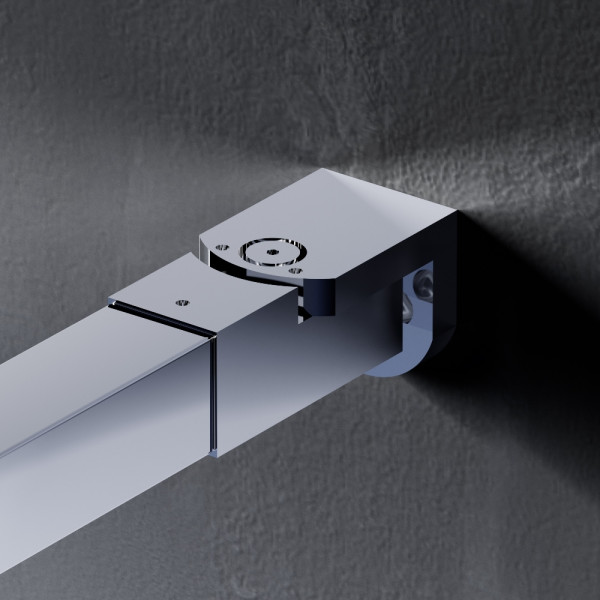 Душевое ограждение AM.PM Func 100x200 стекло прозрачное, профиль хром (W84WI-100-F1-MTE)