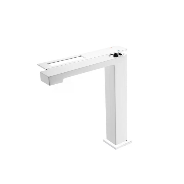 Смеситель для раковины Boheme Q W (белый глянец) (142-WCR)