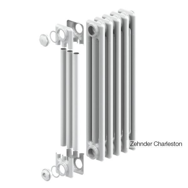 Радиатор стальной Zehnder 2050/13 №1270/7610 13 секций 3/4" RAL 9016 подключение боковое универсальное