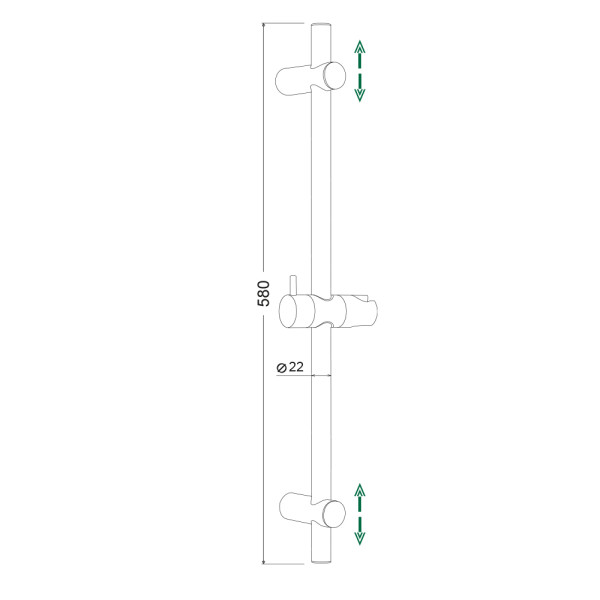 Душевая стойка Wesnaart хром (DS010-58) Душевая стойка Wesnaart хром (DS010-58)