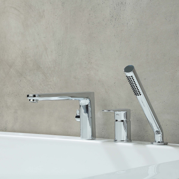 Смеситель на борт ванны Aquatek Ника хром (AQ1848CR)