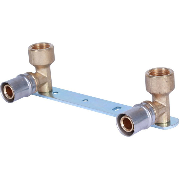 Водорозетка двойная 20x1/2" Stout (пресс) (SFP-0013-001220)