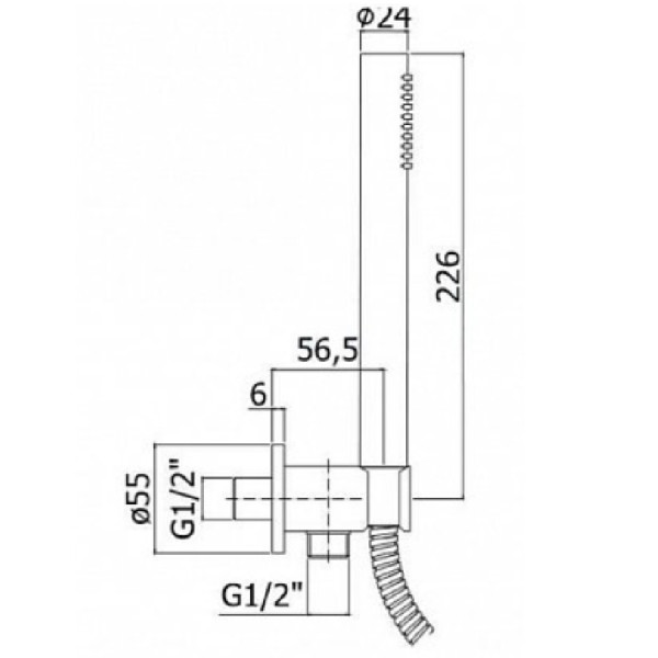 Душевой гарнитур Paffoni Master белый (ZDUP094BO) Душевой гарнитур Paffoni Master белый (ZDUP094BO)