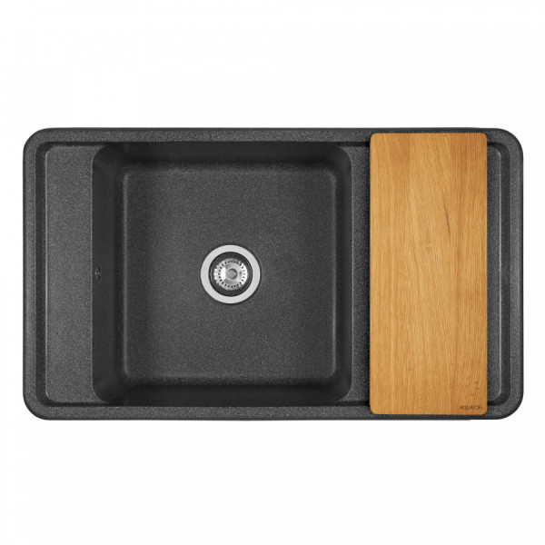 Мойка для кухни врезная Aquaton Беллис 510x870x250 графит (1.A724.8.32B.S21.0) Мойка для кухни врезная Aquaton Беллис 510x870x250 графит (1.A724.8.32B.S21.0)