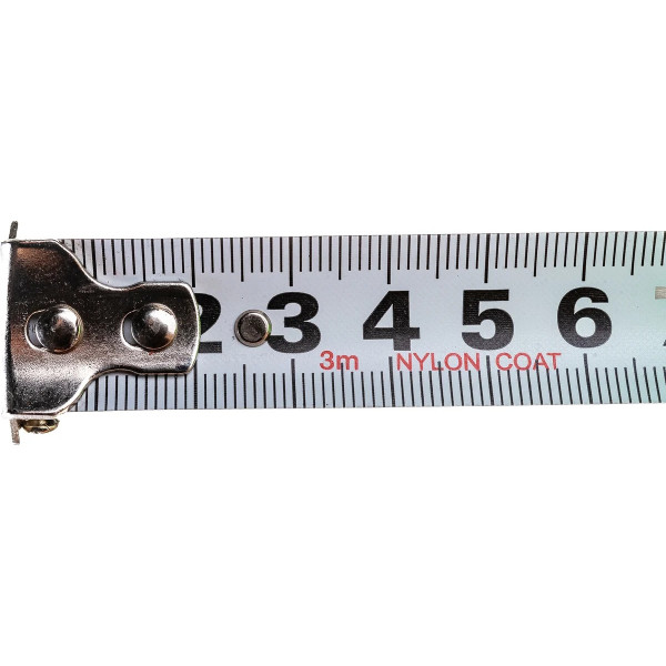 Рулетка 3 м (19 мм) Effecta Nylon с магнитом и автостопом, лента нейлон (580319)