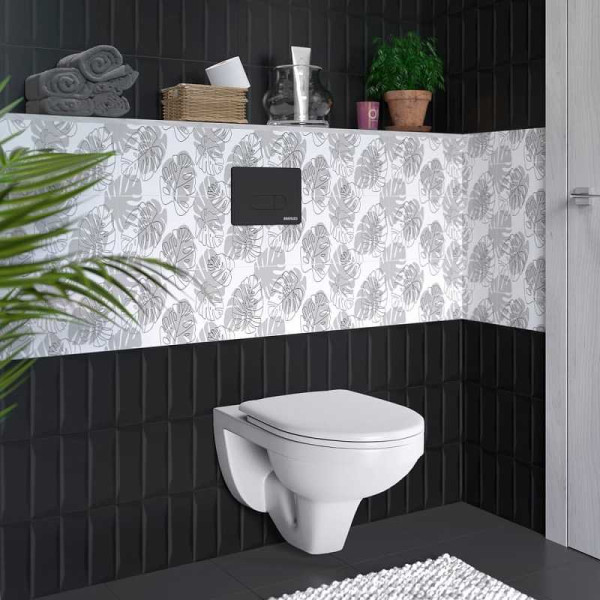 Комплект инсталляция с унитазом Berges GAMMA: инсталляция NOVUM525, кнопка D5, унитаз с сиденьем Gamma микролифт, быстросъем (042418)