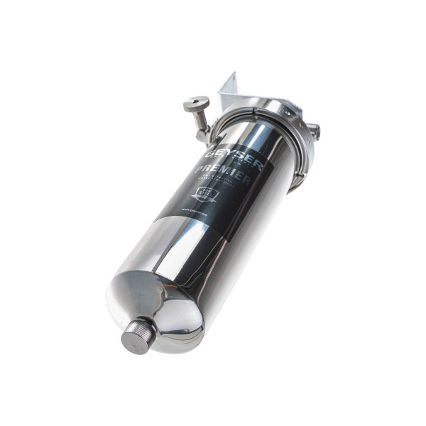 Фильтр колбовый Гейзер Премьер 1/2" 10SL со сливом (нержавеющая сталь, для холодной и горячей воды) (50752) Фильтр колбовый Гейзер Премьер 1/2" 10SL со сливом (нержавеющая сталь, для холодной и горячей воды) (50752)