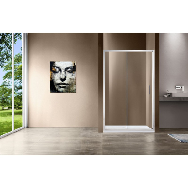 Душевая дверь Vincea Garda VDS-1G 1200х1900 стекло прозрачное, профиль хром (VDS-1G120CL)