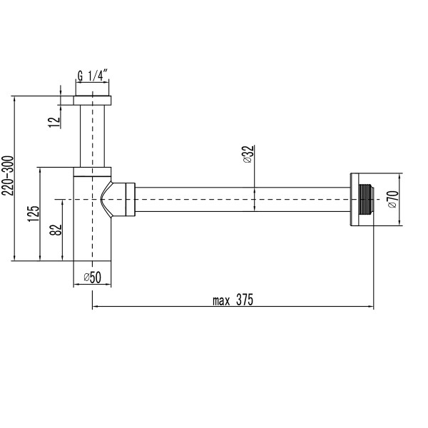 Сифон для раковины Lemark белый (LM8300MW)