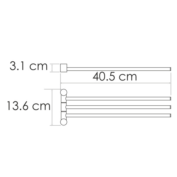 Полотенцедержатель WasserKRAFT (K-1033BG)