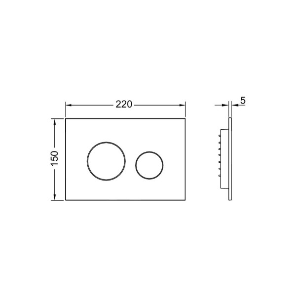 Клавиша смывная Tece TECEloop 2.0 Белый (9240920)
