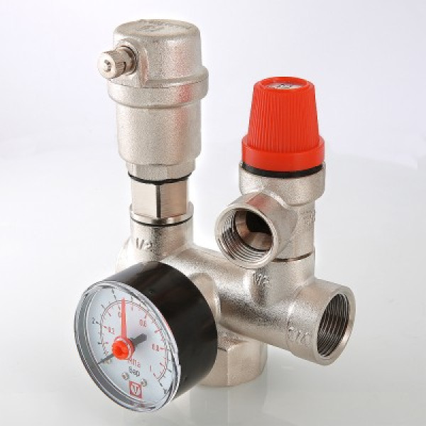 Группа безопасности Valtec для котла 1" (латунь) (VT.460.0.0) Группа безопасности Valtec для котла 1" (латунь) (VT.460.0.0)