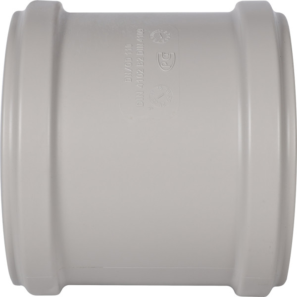 Муфта 110 Stout (PP, ремонтная, серый) (SKB-0007-000110)