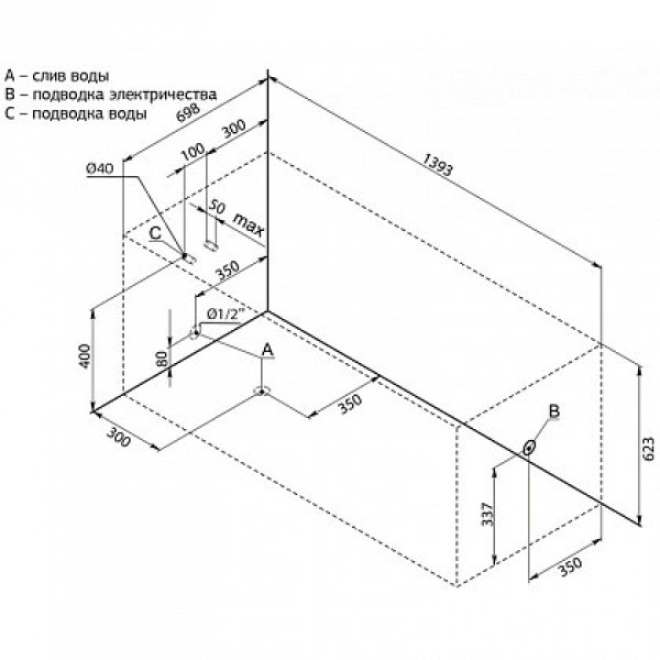 Ванна акриловая Aquanet West 140x70 без гидромассажа Ванна акриловая Aquanet West 140x70 без гидромассажа