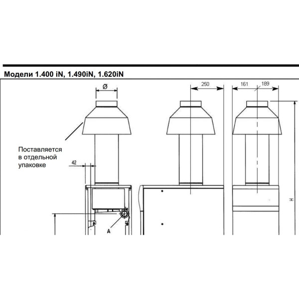Дымовой колпак Baxi Kit antirefouleur d.180 180 мм для Slim 1.620 iN (KHW71406891-)