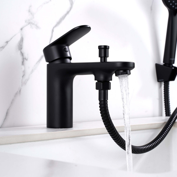 Смеситель на борт ванны Aquatek Ника черный матовый (AQ1844MB) Смеситель на борт ванны Aquatek Ника черный матовый (AQ1844MB)