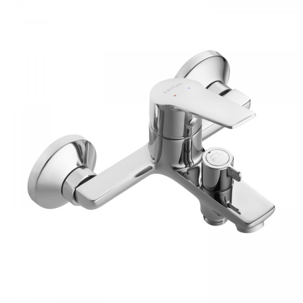 Смеситель для ванны и душа Santek Венга хром с душевым гарнитуром (WH5A1003C001) Смеситель для ванны и душа Santek Венга хром с душевым гарнитуром (WH5A1003C001)