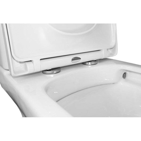 Унитаз напольный Azario Alba с сиденьем с микролифтом белый (AZ-8323 GB)