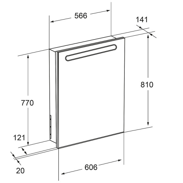Шкаф зеркальный Roca Victoria Nord 60,6x14,1x81 белый (ZRU9000030) Шкаф зеркальный Roca Victoria Nord 60,6x14,1x81 белый (ZRU9000030)
