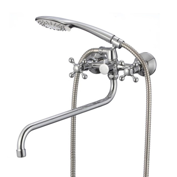 Смеситель для ванны и душа Milardo Duplex с душевым комплектом, хром (DUPSB02M10)