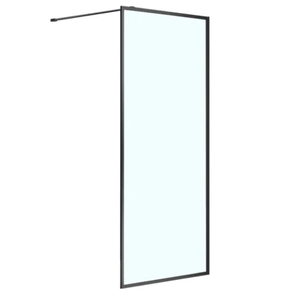 Душевая перегородка Azario Richmond 6310 Walk-in 1200x200 стекло прозрачное профиль черный (AZ-NAG 6310 1200 BLACK)
