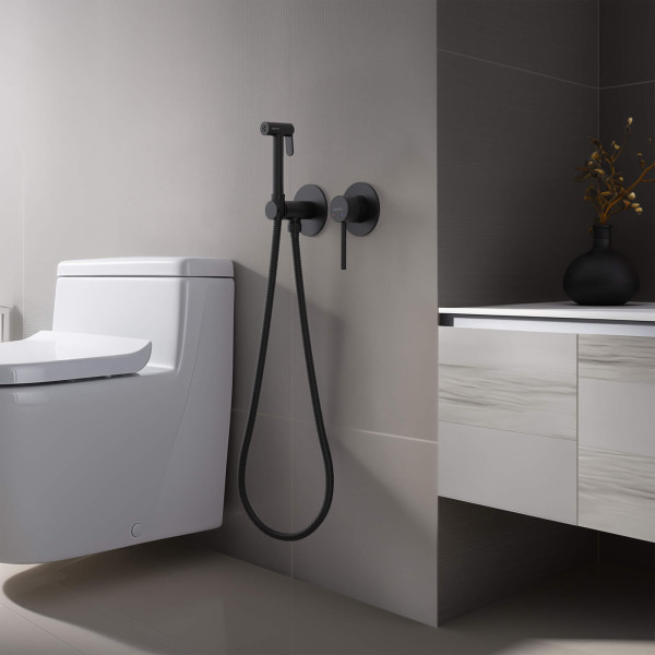 Смеситель с гигиеническим душем Aquatek Европа черный матовый (AQ1319MB) Смеситель с гигиеническим душем Aquatek Европа черный матовый (AQ1319MB)