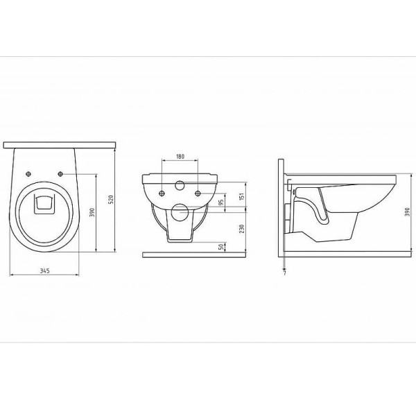 Комплект инсталляция с унитазом Berges Atom10 c с кнопкой черная SoftTouch, с сиденьем микролифт (042431)