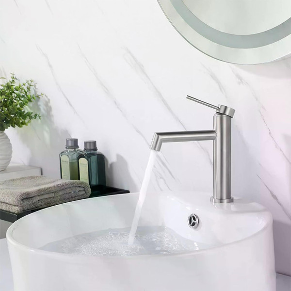 Смеситель для раковины Rea Foss Никель (REA-B5315) Смеситель для раковины Rea Foss Никель (REA-B5315)