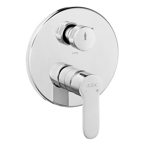 Смеситель для душа E.C.A. Nita внешняя часть хром (102167308EX-Y) Смеситель для душа E.C.A. Nita внешняя часть хром (102167308EX-Y)