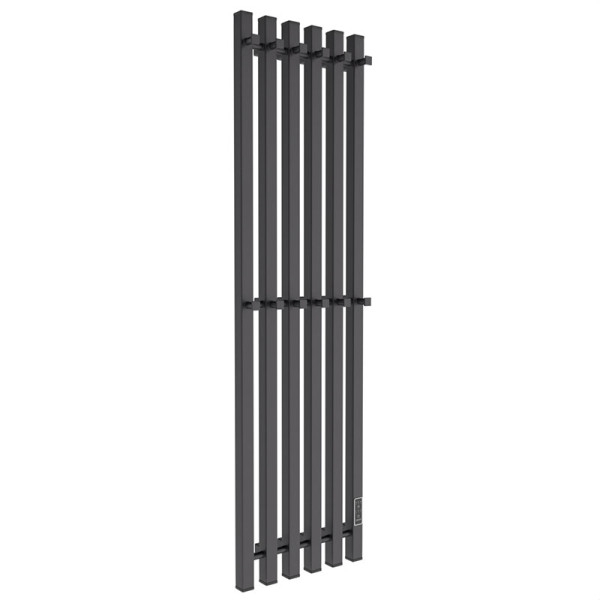 Полотенцесушитель электрический Melodia Etude Electro Ferrum 1200х330 П6 12 крючков черный (MTREEF12033bk)